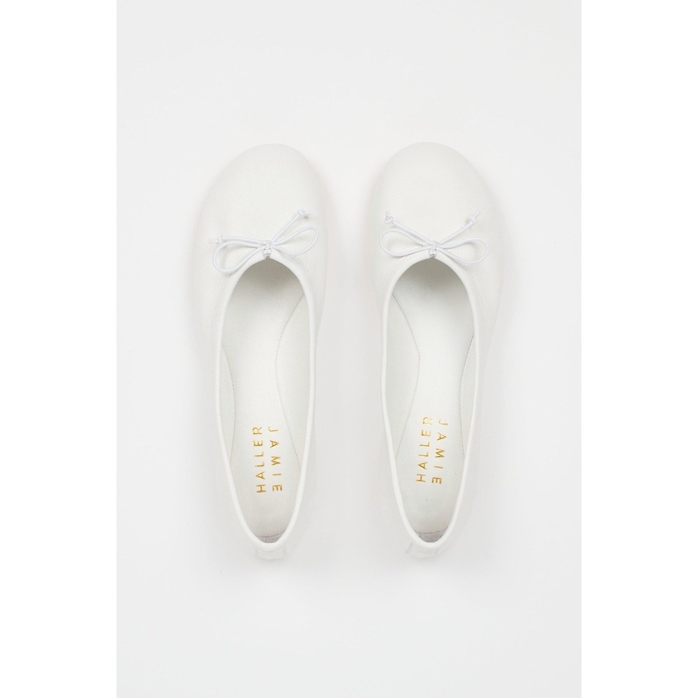 Jamie Haller The Ballet Slipper in White MSRP $515 NIB Size 6.5-7 Or 37